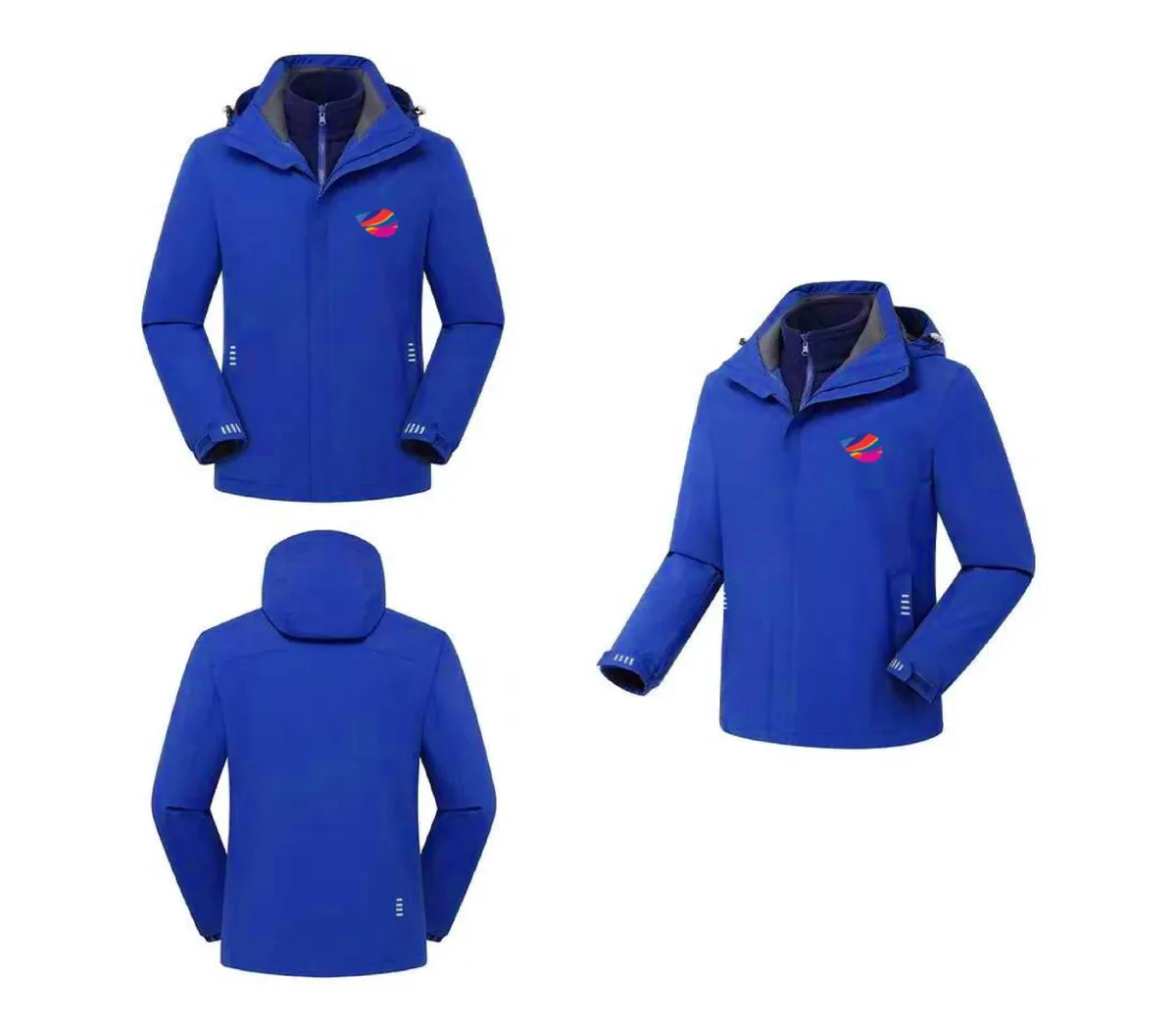 2-in-1 softshell jacket with branding