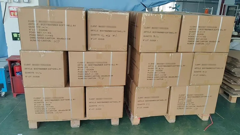 Finished uniform packing and labeling — ready for export